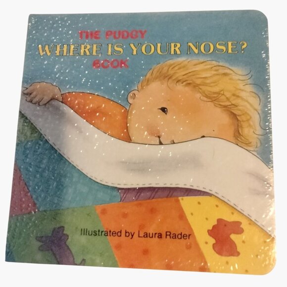 The Pudgy Where Is Your Nose Baby Board Book Laura Rader New Sealed - Picture 1 of 4